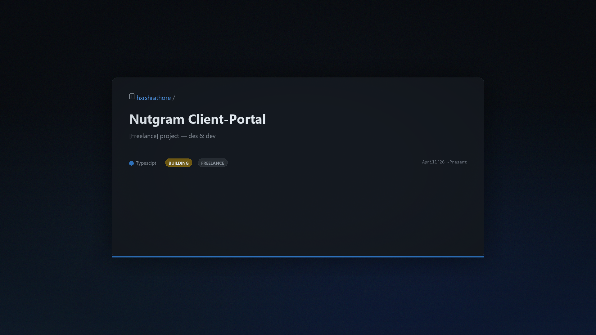 Nutgram Client-Portal
